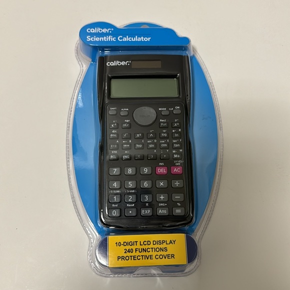 Caliber Scientific Calculator 10 Diget LCD Display 240 Functions Protective Cove - Picture 3 of 5
